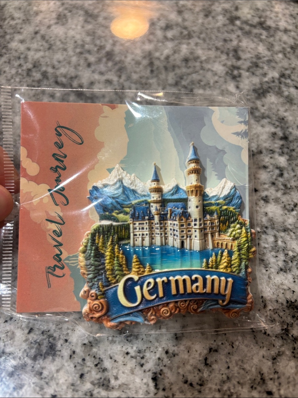 Germany Castle Souvenir Magnet with Blue Accents